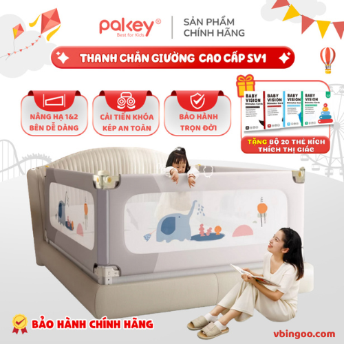 Thanh Chan giuong Cho Be Pakey SV1 Thanh Chắn giường Cho Bé Pakey SV1