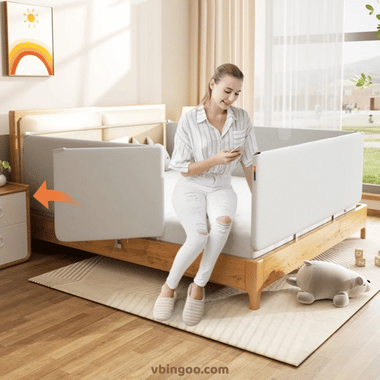Thanh chắn giường bảo vệ cho bé dễ dàng tháo lắp