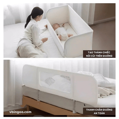 Thanh chắn giường cao cấp cho bé Honalife