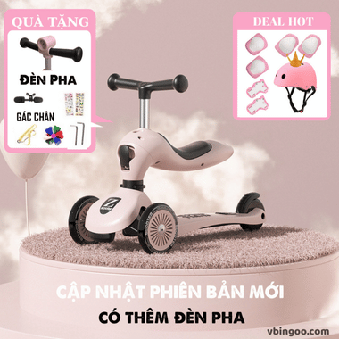 Xe chòi chân scooter cho bé ZINBANG 1-6 tuổi