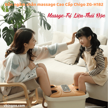 Bồn ngâm chân massage Cao Cấp Chigo ZG-H182