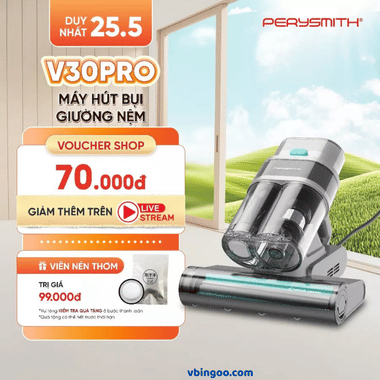 Máy Hút Bụi Giường Nệm PerySmith V30Pro
