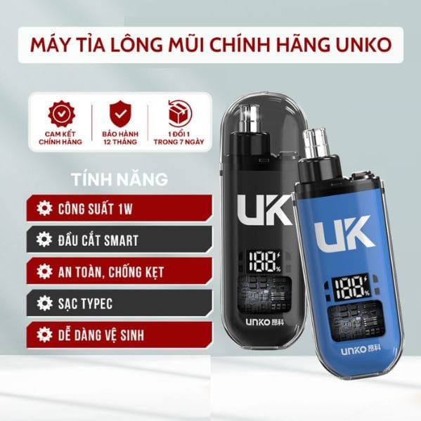 Máy cắt tỉa lông mày lông mũi điện mini UNKA