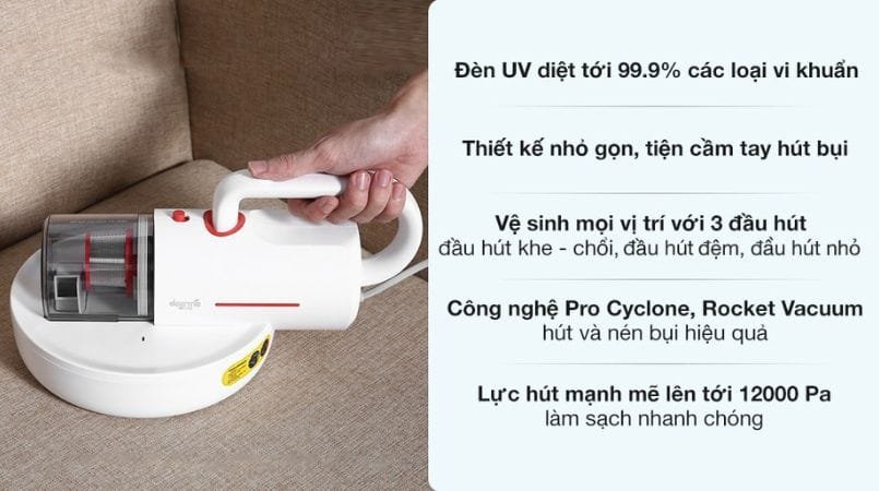 Máy hút bụi giường nệm Deerma CM1300