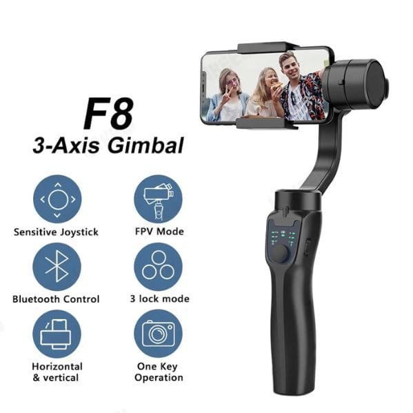 Gimbal chong rung dien thoai 3 Axis F8 Gimbal chống rung cho điện thoại 3-Axis F8