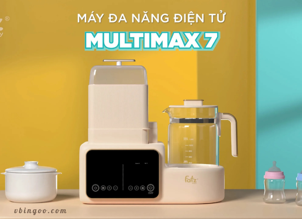 May Ham SuaTiet Trung Say Kho Dun Nuoc Da Nang FATZ BABY MULTIMAX 7 FB9302TN Máy Hâm Sữa,Tiệt Trùng Sấy Khô, Đun Nước Đa Năng FATZ BABY MULTIMAX 7 FB9302TN