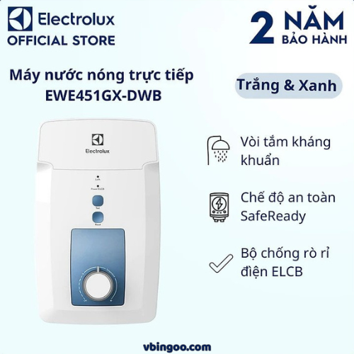 May nuoc nong truc tiep Electrolux EWE451GX DWB Máy nước nóng trực tiếp Electrolux EWE451GX-DWB