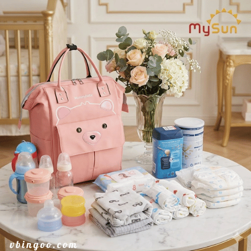 Ba lo bim sua da nang MySun Ba lô bỉm sữa đa năng MySun