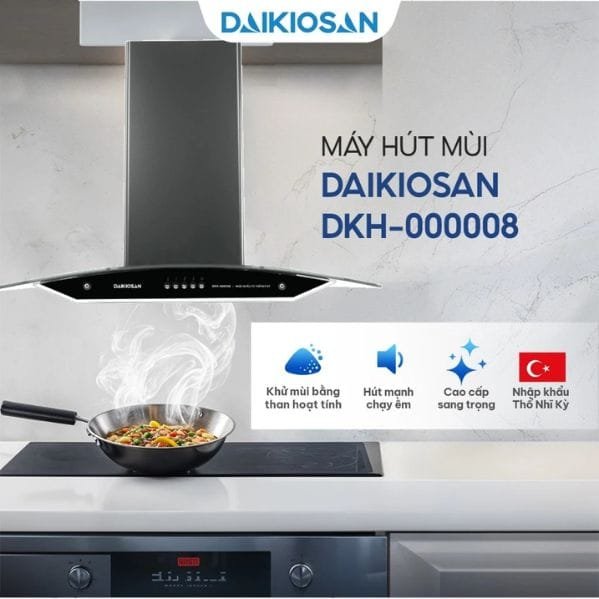 May Hut Mui Nha Bep Daikiosan DKH000008 Máy Hút Mùi Nhà Bếp Daikiosan DKH000008