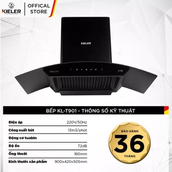 Máy hút mùi gắn tường Kieler KL-T901