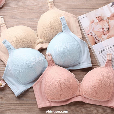 Áo ngực bầu cho con bú chống chảy xệ ren hoa mềm đẹp