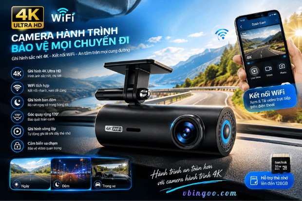Camera Hanh Trinh KAW 4K Camera Hành Trình KAW 4K