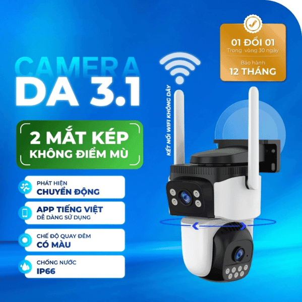 Camera Wifi Ngoài Trời Doscom DA3.1