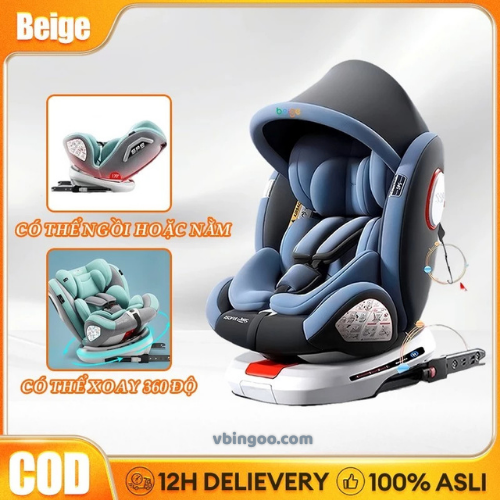 Ghe ngoi o to cho be Beige Ghế ngồi ô tô cho bé Beige