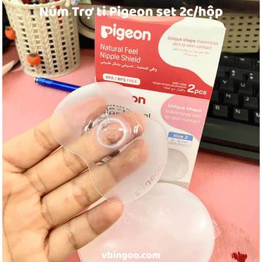 Núm Trợ ti Pigeon set 2c/hộp