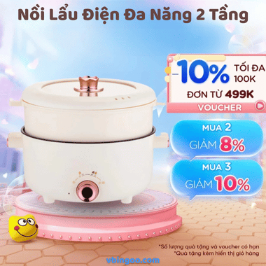 Nồi Lẩu Điện Đa Năng 2 Tầng