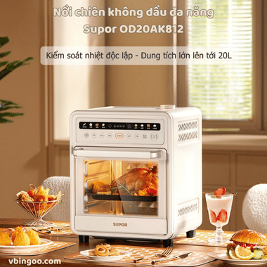 Nồi chiên không dầu đa năng Supor OD20AK812