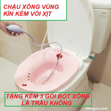 Chậu xông vùng kín PUKASILK loại to