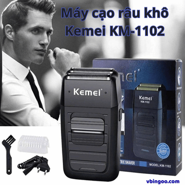 Máy cạo râu khô Kemei KM-1102
