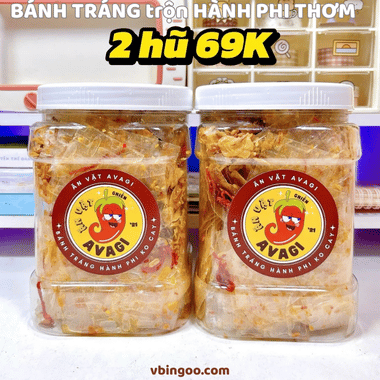 BÁNH TRÁNG trộn HÀNH PHI THƠM