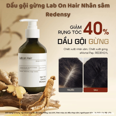 Dầu gội gừng Lab On Hair Nhân sâm Redensy