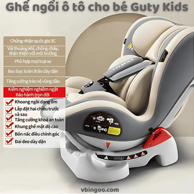Ghế ngồi ô tô cho bé GutyKids