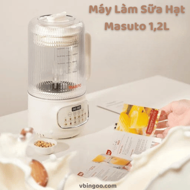 Máy Làm Sữa Hạt Masuto 1,2L