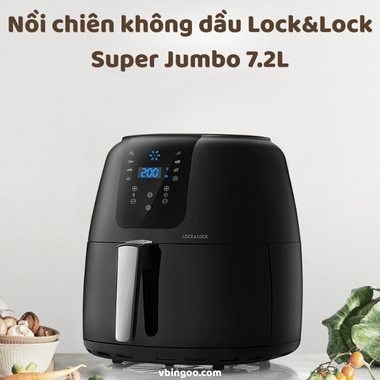 Nồi Chiên Không Dầu Lock&Lock Super Jumbo Air Fryer 7.2L