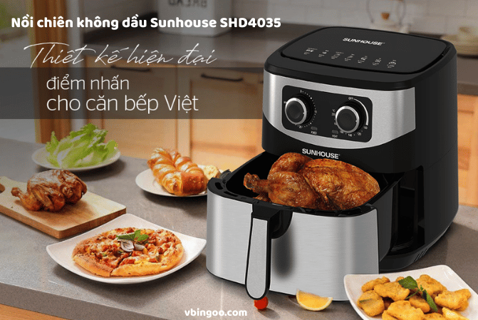 Nồi chiên không dầu Sunhouse SHD4035
