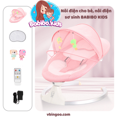 Nôi điện cho bé, nôi điện sơ sinh BABIBO KIDS