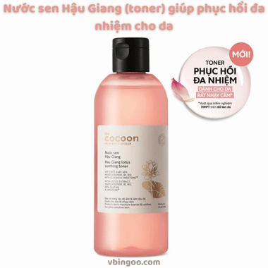 Nước sen Hậu Giang (toner) giúp phục hồi đa nhiệm cho da