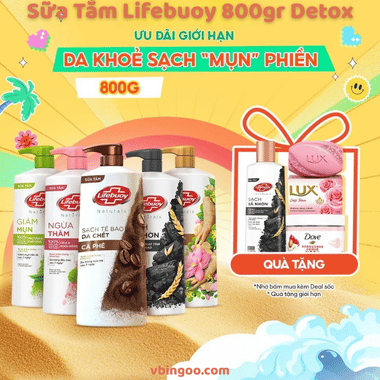 Sữa Tắm Lifebuoy 800gr Detox