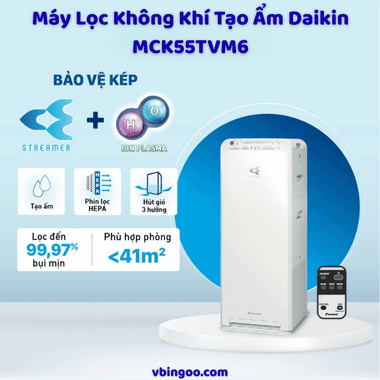 Máy Lọc Không Khí Tạo Ẩm Daikin MCK55TVM6