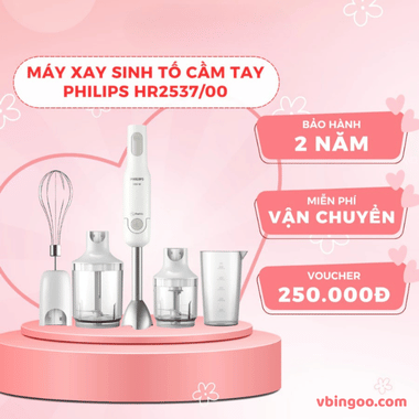 Máy Xay Sinh Tố Cầm Tay PHILIPS HR2537/00