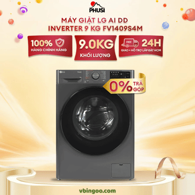 Máy giặt LG Inverter FV1409S4M - 9 kg