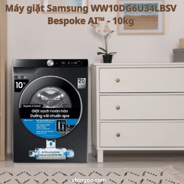 Máy giặt Samsung WW10DG6U34LBSV Bespoke AI™ - 10kg