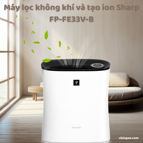 May loc khong khi va tao ion Sharp FP FE33V B Máy lọc không khí và tạo ion Sharp FP-FE33V-B