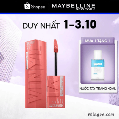 Son Bóng Bền Màu Nhẹ Môi Superstay Vinyl