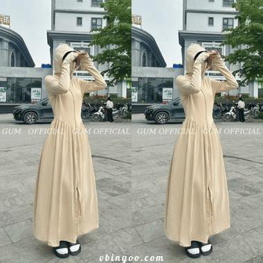 Áo Váy Chống Nắng Toàn Thân Dành Cho Nữ