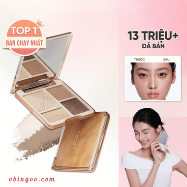 Bảng Phấn Bắt Sáng Tạo Khối JUDYDOLL 4 Ô
