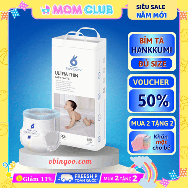 Bỉm quần Tã dán sơ sinh Hankkumi