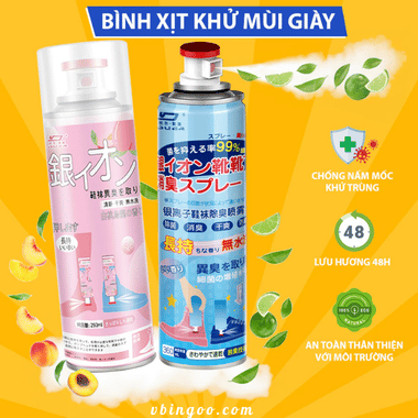 Chai Xịt Khử Mùi Giày Dép NaNo Bạc