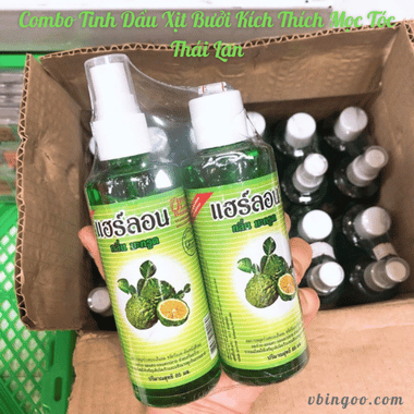 Combo Tinh Dầu Xịt Bưởi Kích Thích Mọc Tóc Thái Lan
