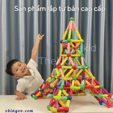 Đồ chơi nam châm xếp hình 148 chi tiết