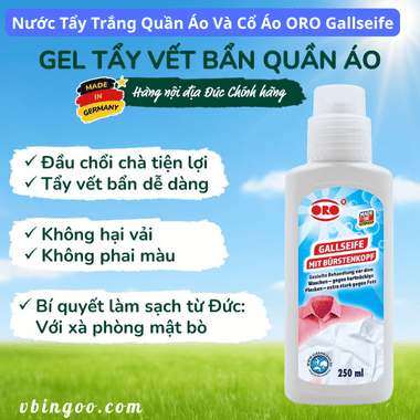 Nước Tẩy Trắng Quần Áo Và Cổ Áo ORO Gallseife