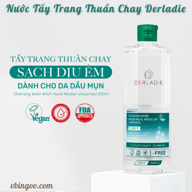 Nước Tẩy Trang Thuần Chay Derladie