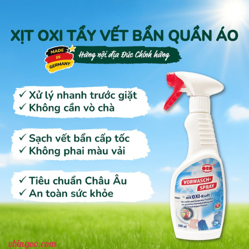 Nuoc Xit Tay O Quan Ao ORO Nước Xịt Tẩy Ố Quần Áo ORO