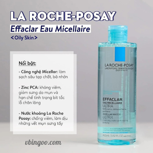 Nuoc tay trang lam sach sau La Roche Posay Nước tẩy trang làm sạch sâu La Roche-Posay