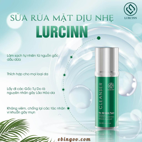 Sua Rua Mat Lurcinn Cleanser Sữa Rửa Mặt Lurcinn Cleanser