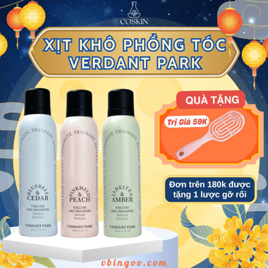 Xịt gội khô phồng tóc VERDANT PARK